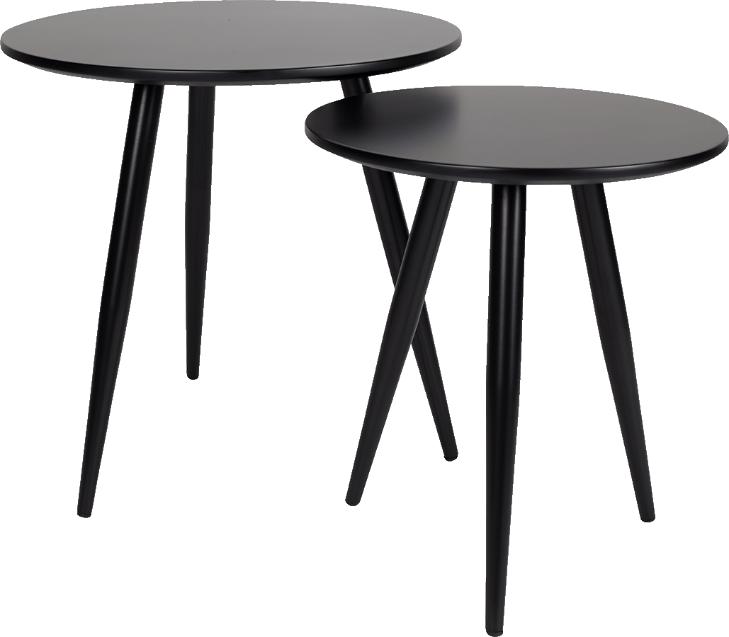 WL-Living Daven set stolíkov - Čierna
