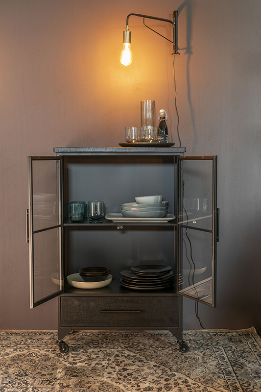WL-Living Ferre plechová skriňa na kolieskach 4