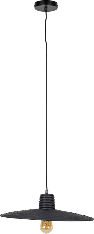 Zuiver Balance ratanové závesné svietidlo - Čierna, Veľkosť M