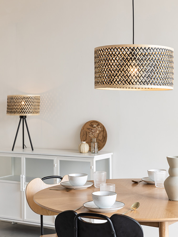 WL-Living Isla Bamboo závesné svietidlo 2