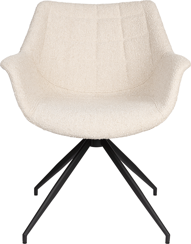 Zuiver Doulton otočné kreslo - Biela