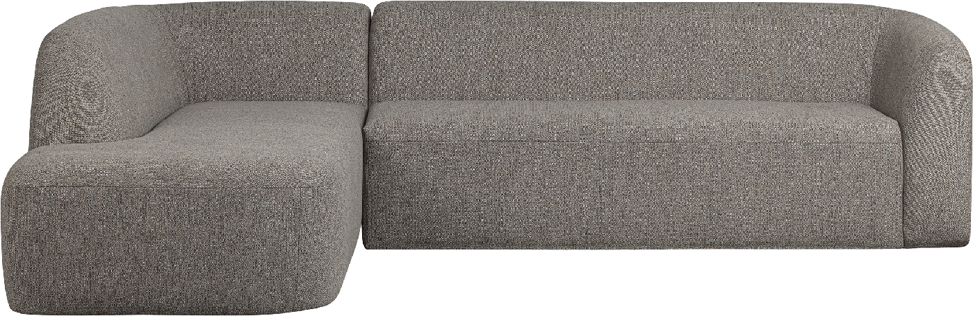 BePureHome Sloping rohová sedačka - Sivá, Ľavá