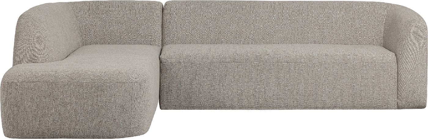 BePureHome Sloping rohová sedačka - Svetlosivá, Ľavá