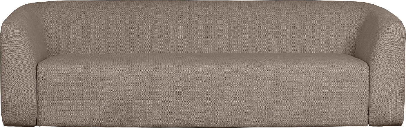 BePureHome Sloping trojmiestna pohovka - Hnedá