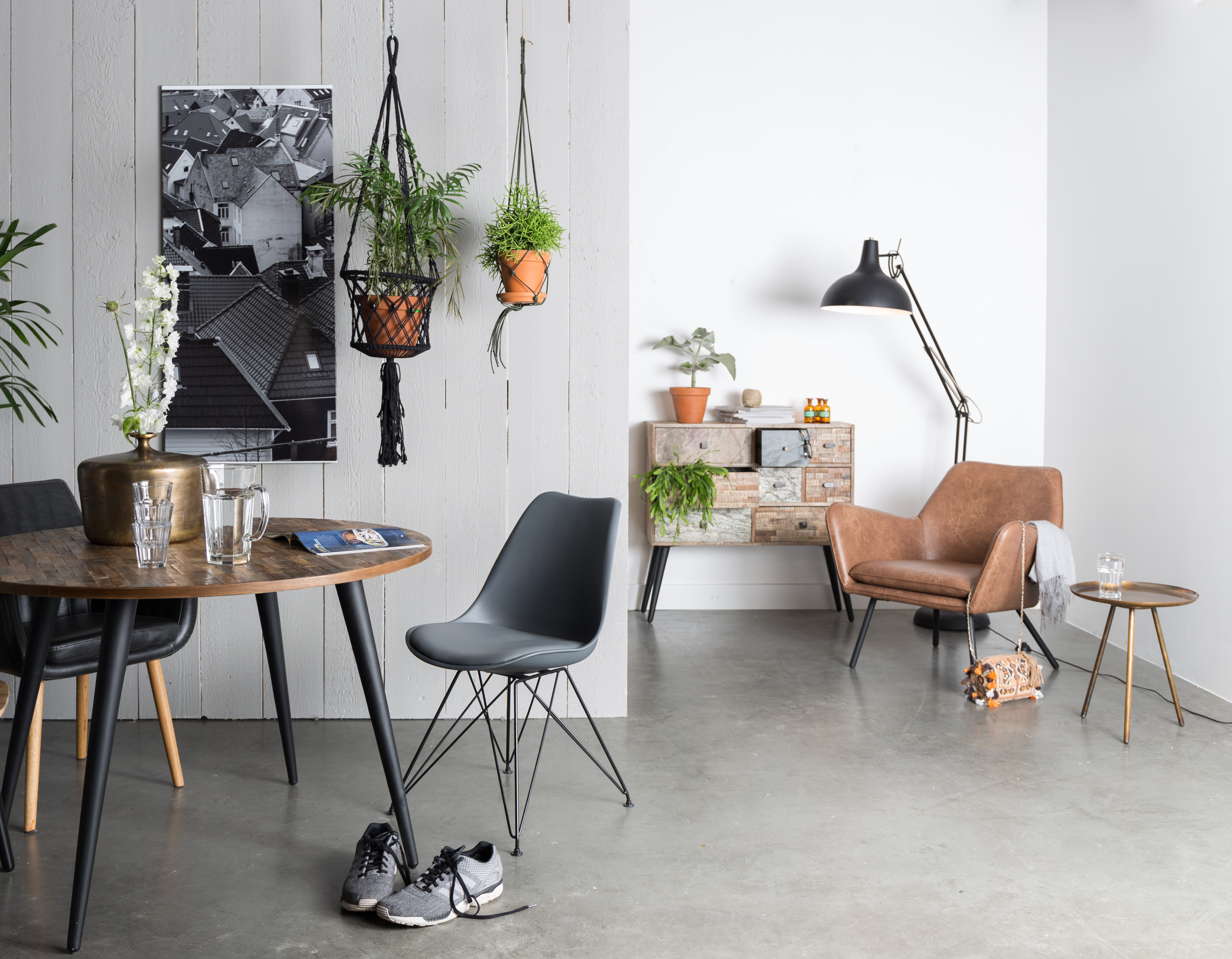 WL-Living Mo okrúhly stôl - Drevo - Výpredaj 7