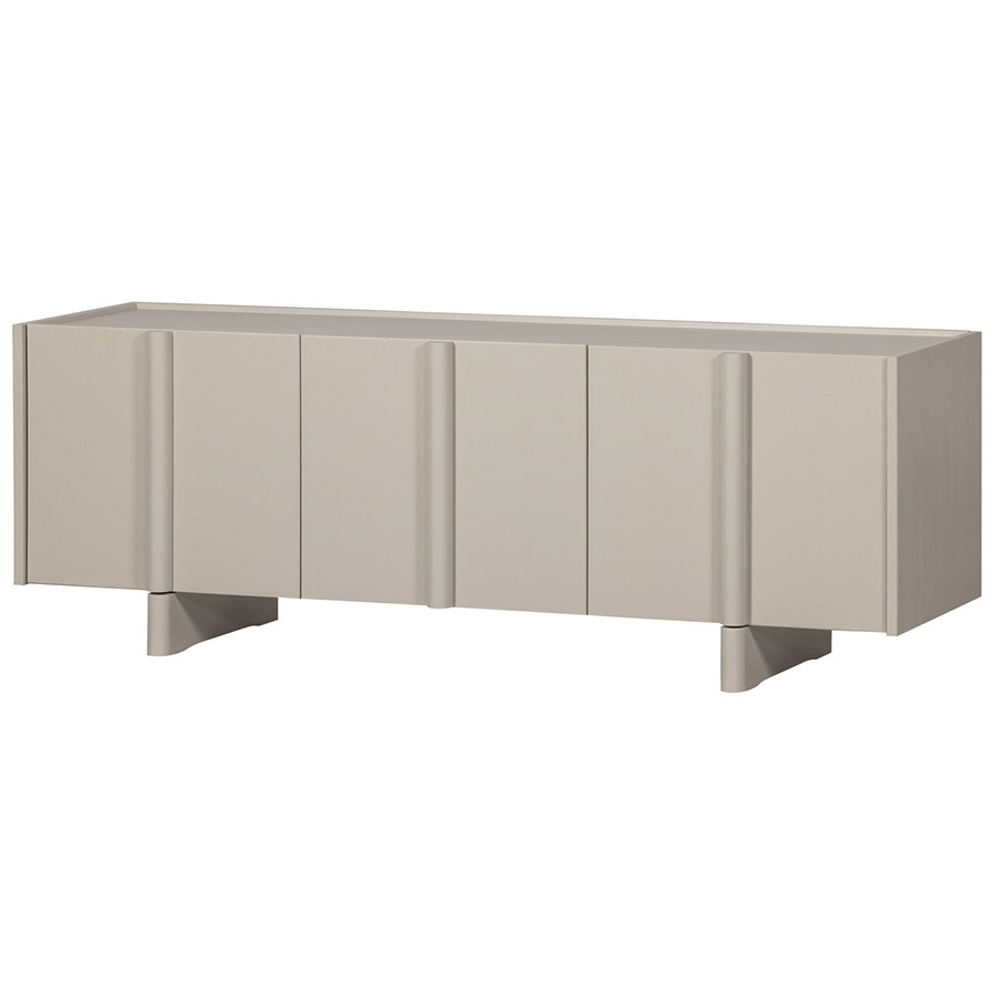 Woood Basu komoda pod TV - Svetlosivá, 152 cm