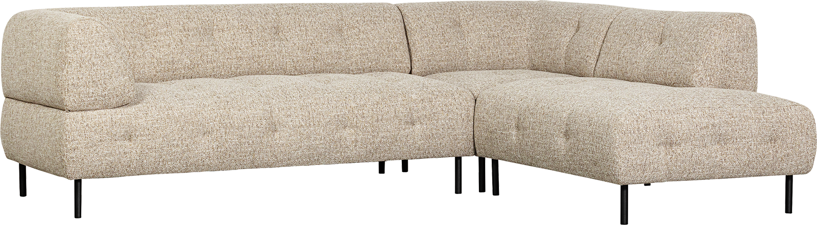 Woood Lloyd rohová látková sedačka - Béžová, Pravá
