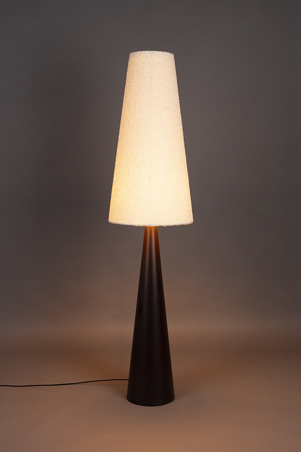 Dutchbone Miki bouclé stojanová lampa