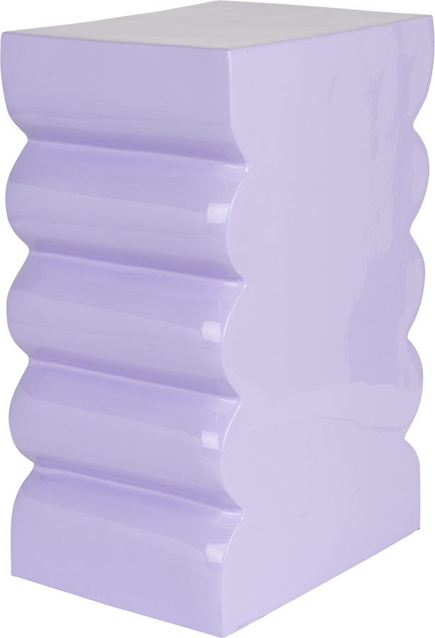 Zuiver Curves príručný dizajnový stolík - Fialová