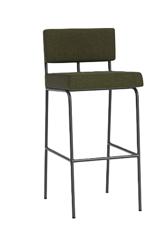 FEST Amsterdam Monday barová a pultová stolička - Tmavozelená, Barová, Čierna podnož