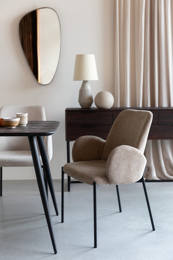 WL-Living Tjarda čalúnená jedálenská stolička