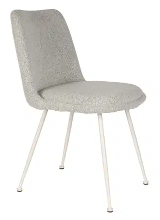 WL-Living Fijs čalúnená jedálenská stolička - Svetlosivá