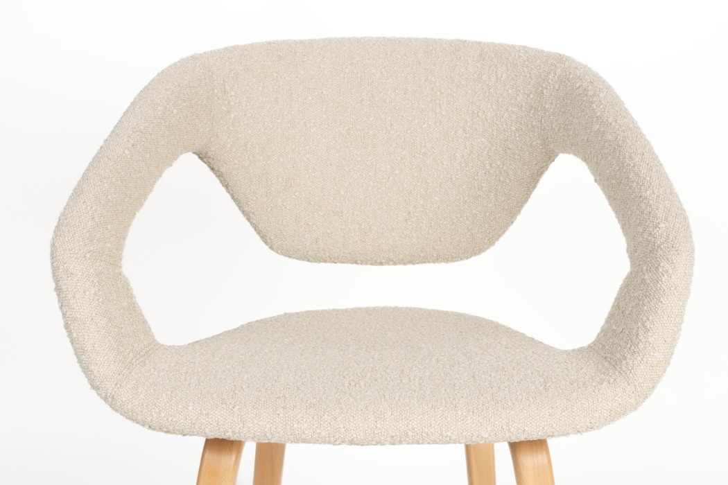 Zuiver Flexback boucle čalúnená stolička 7