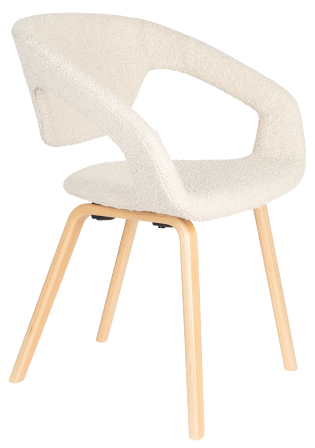 Zuiver Flexback boucle čalúnená stolička - Béžová