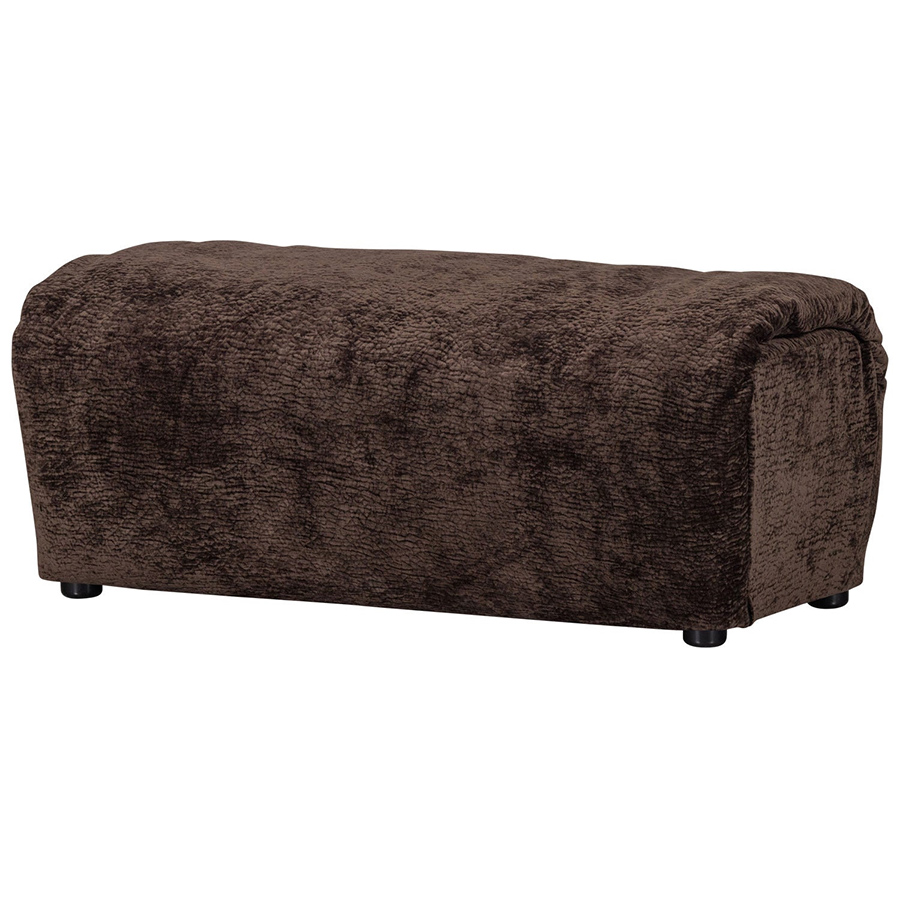 Woood Baggy čalúnený ottoman - Tmavohnedá, 3D Ženilka