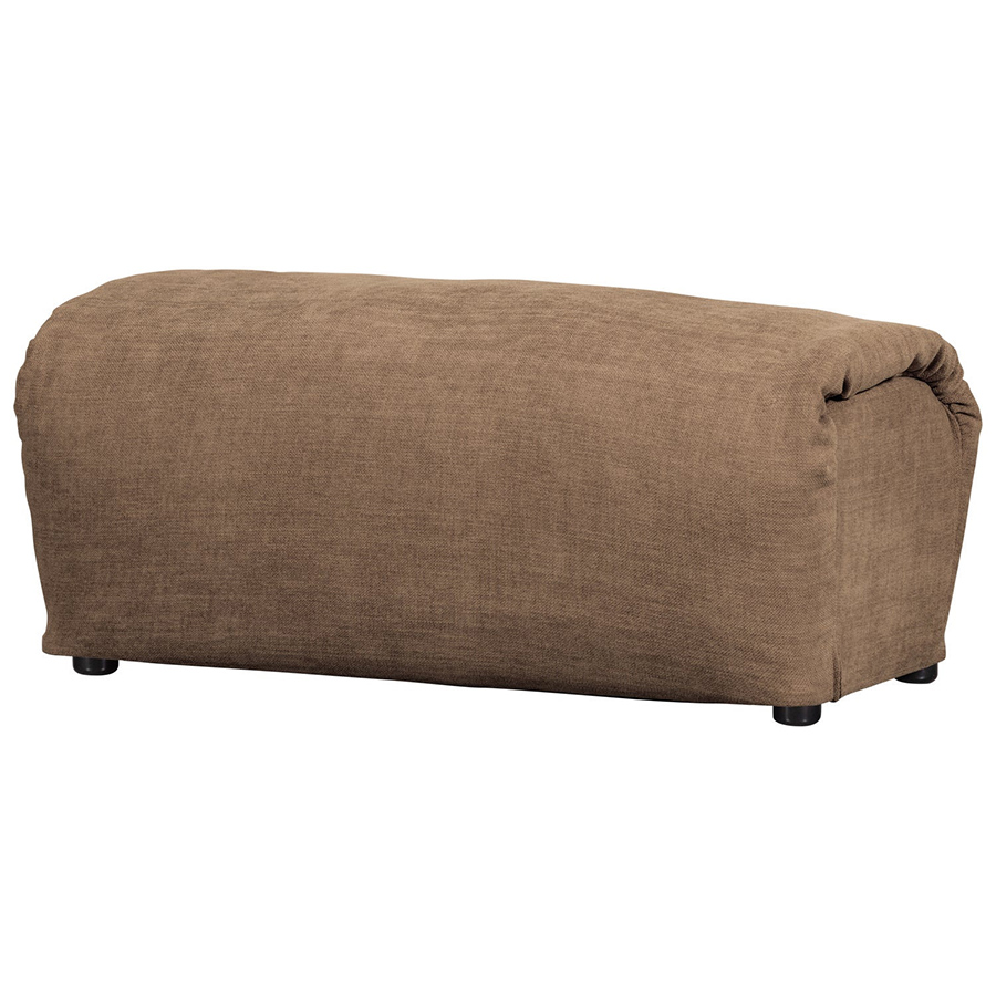 Woood Baggy čalúnený ottoman - Hnedá, Ženilka