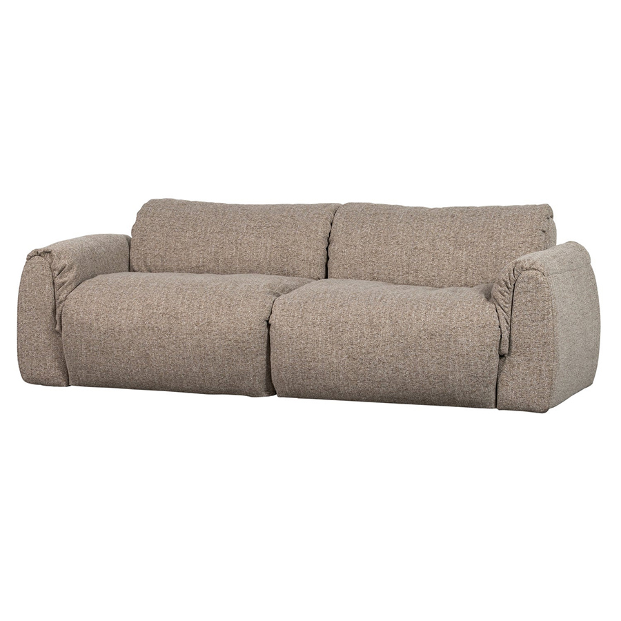 Woood Baggy čalúnená pohovka - Dvojsedačka, Hnedá, Melanž