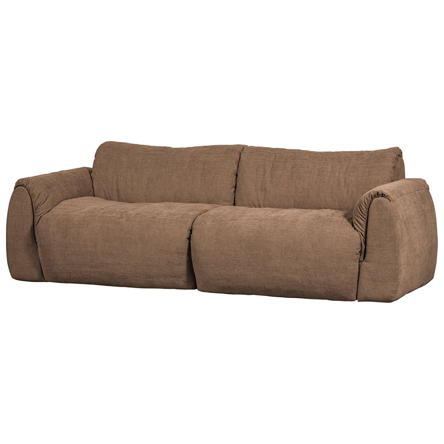 Woood Baggy čalúnená pohovka - Dvojsedačka, Hnedá, Ženilka