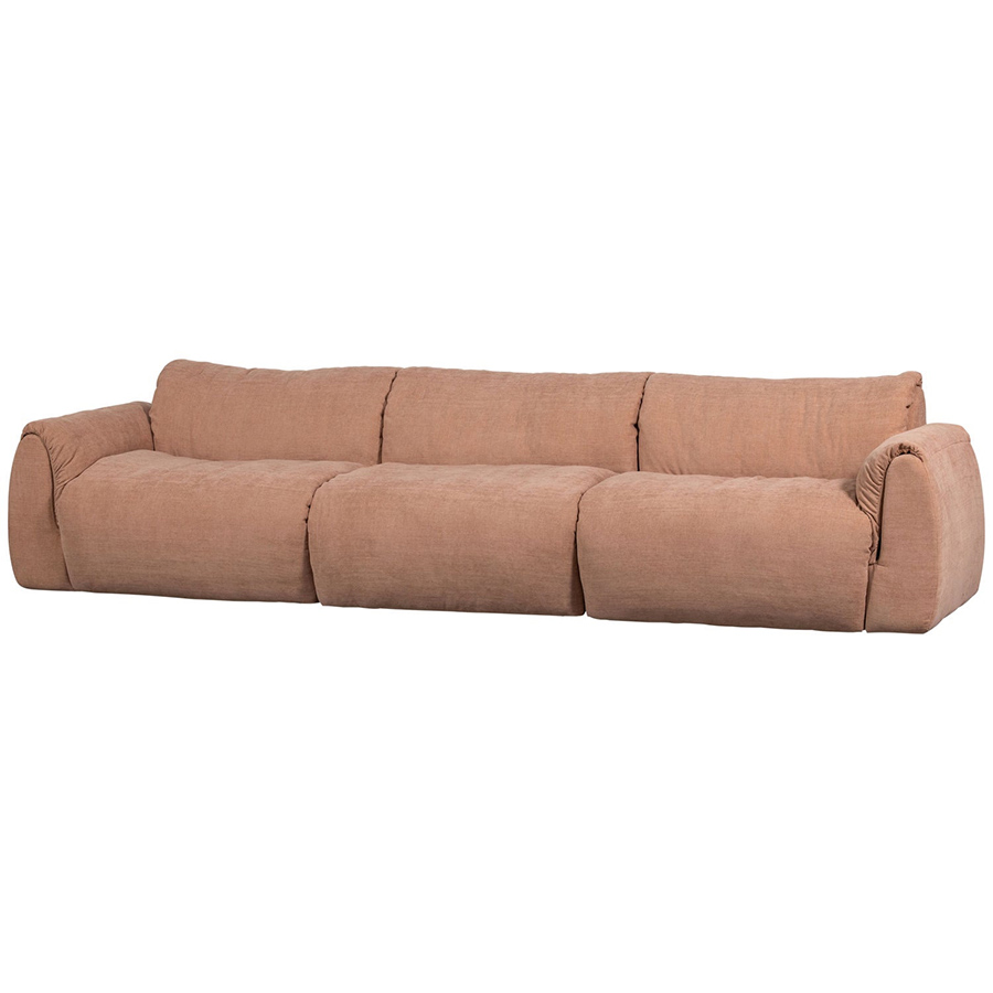 Woood Baggy čalúnená pohovka - Trojsedačka, Staroružová, Ženilka