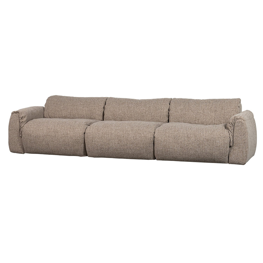 Woood Baggy čalúnená pohovka - Trojsedačka, Hnedá, Melanž