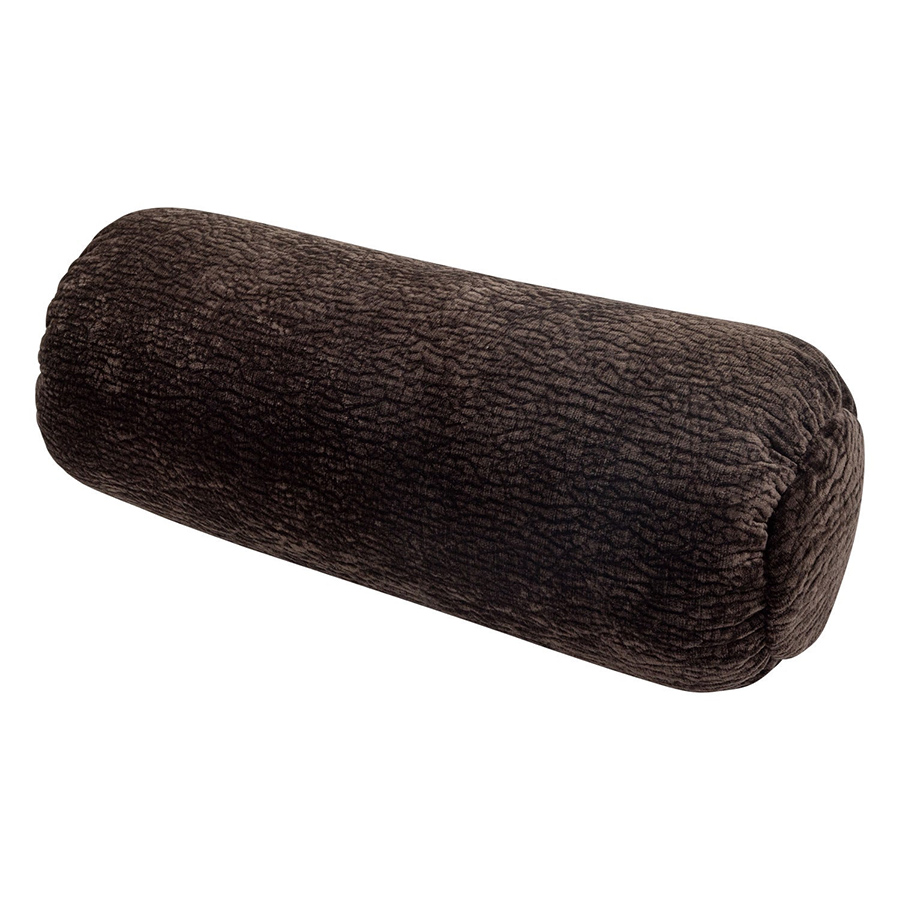 Woood Baggy dizajnový vankúš - Tmavohnedá, 3D Ženilka