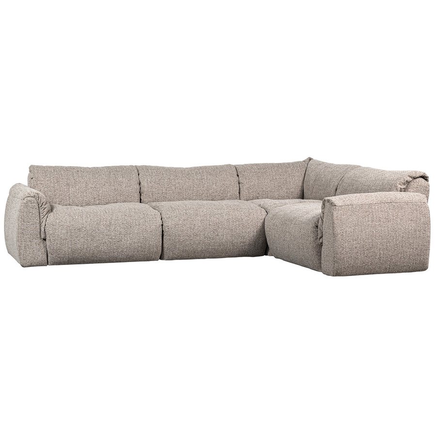 Woood Baggy rohová sedačka - Prírodná, Melanž, Pravá