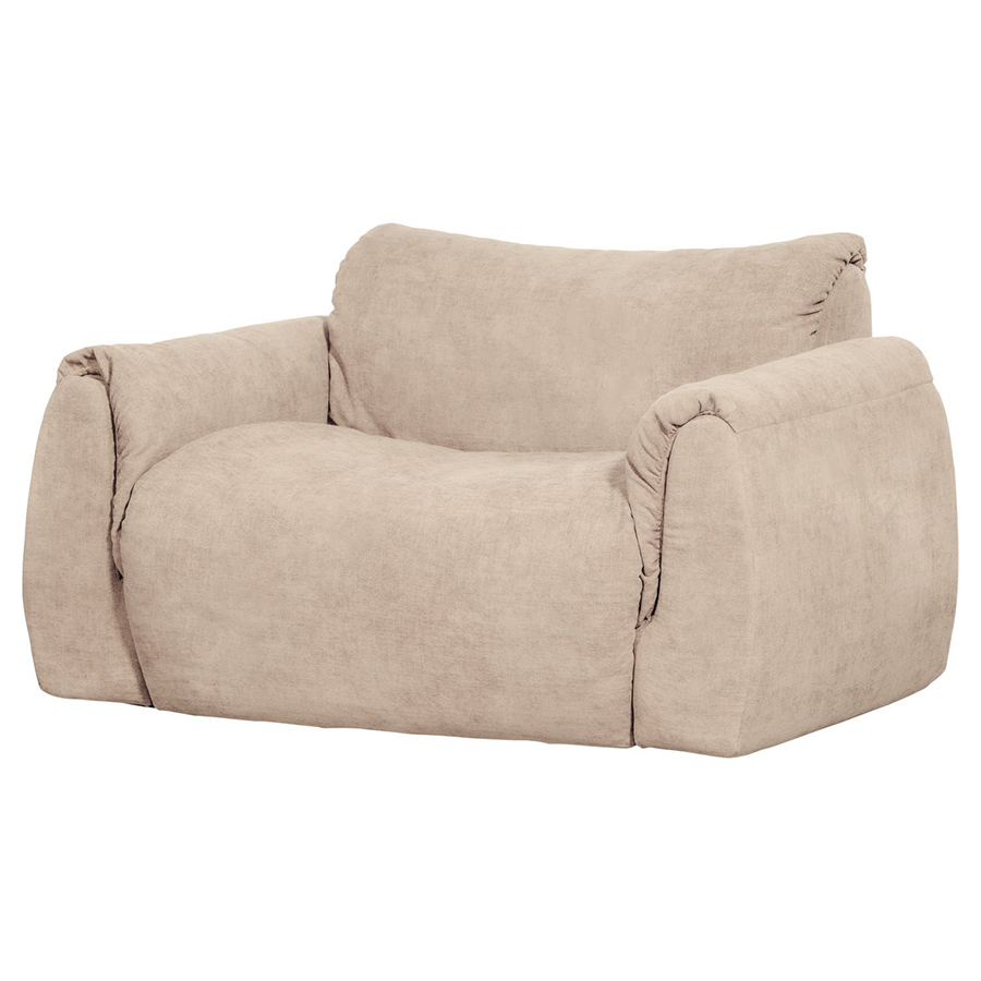 Woood Baggy dvojmiestne čalúnené kreslo - Béžová, Ženilka