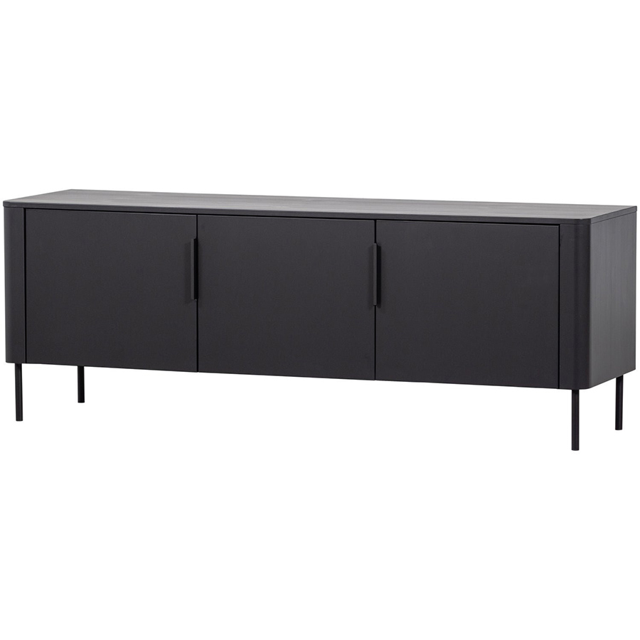 Woood Gunnar skrinka pod TV - Čierna, 154 cm