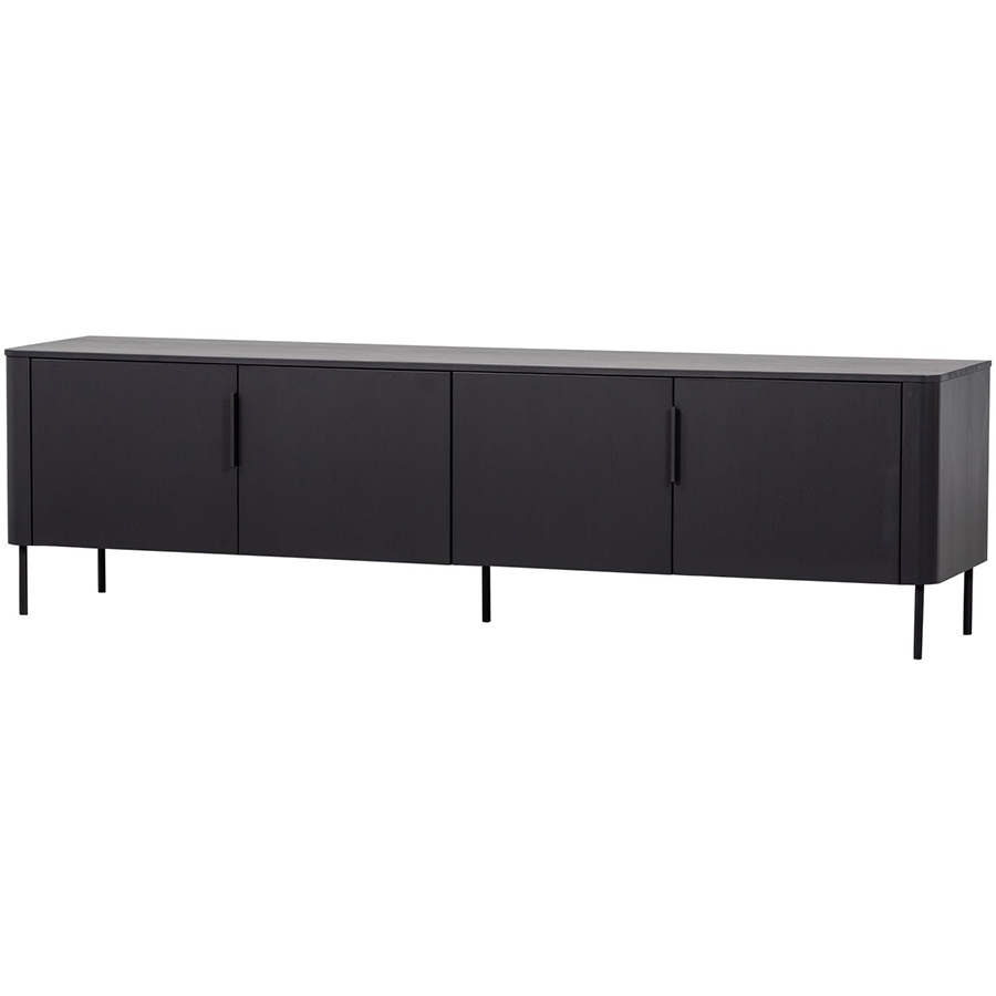 Woood Gunnar skrinka pod TV - Čierna, 200 cm