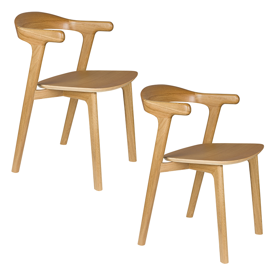 Zuiver Northwood drevená jedálenská stolička 11