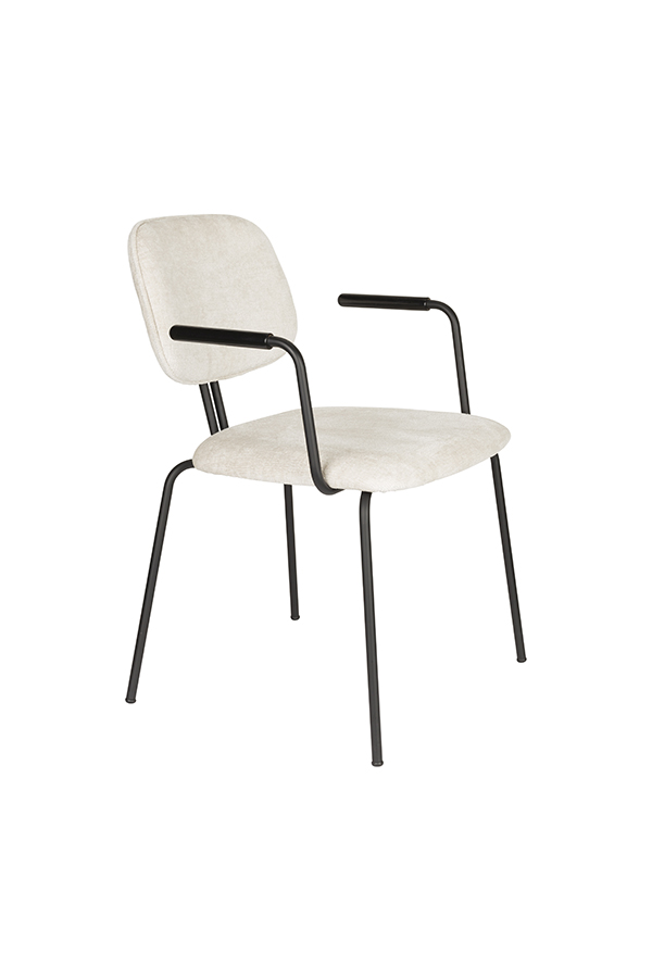 WL-Living Bouton jedálenská stolička - Sivobiela