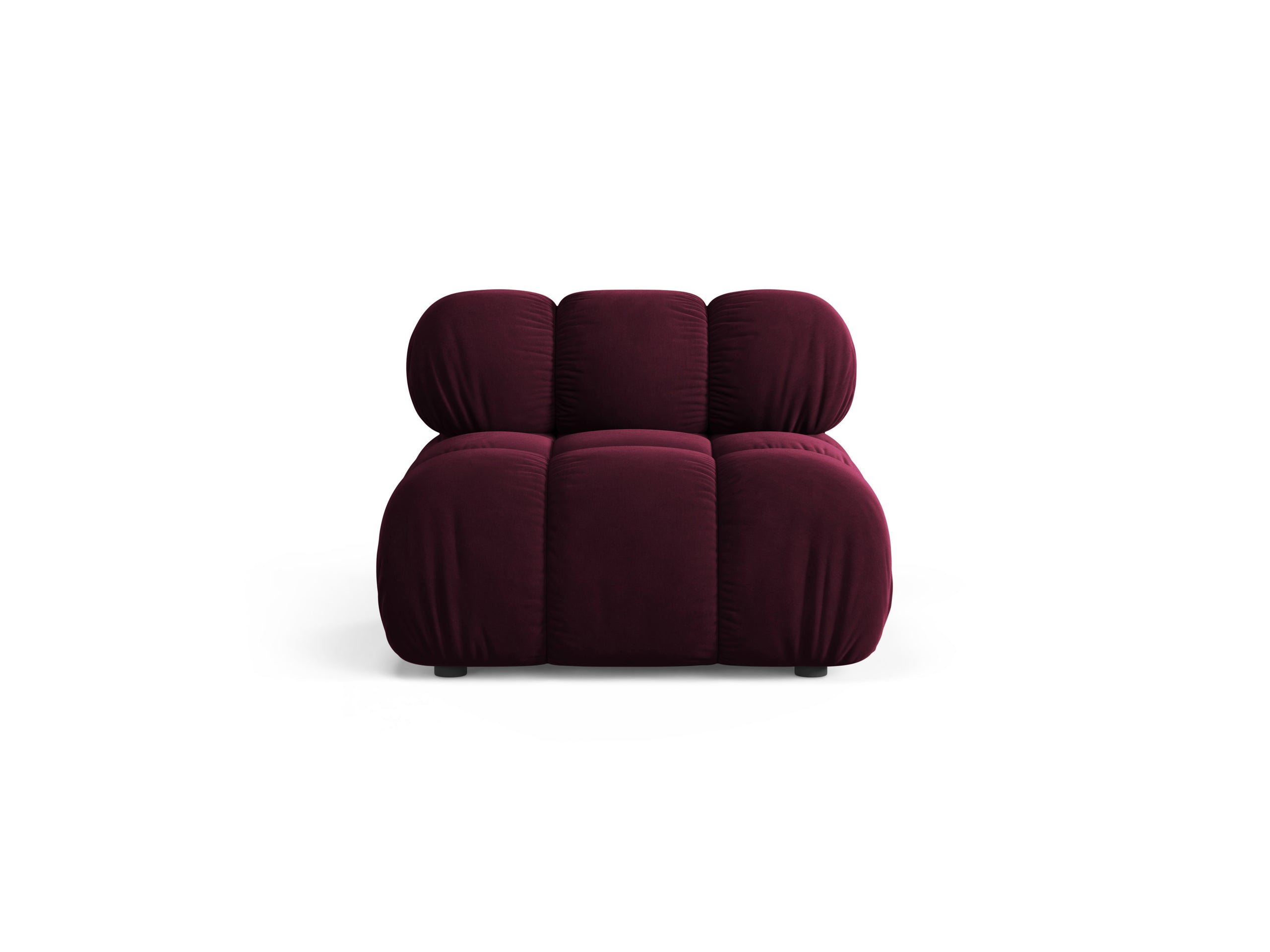 Micadoni Bellis modul sedačky 94 × 94 cm - Zamat Venus (Ven2932) - Vínová