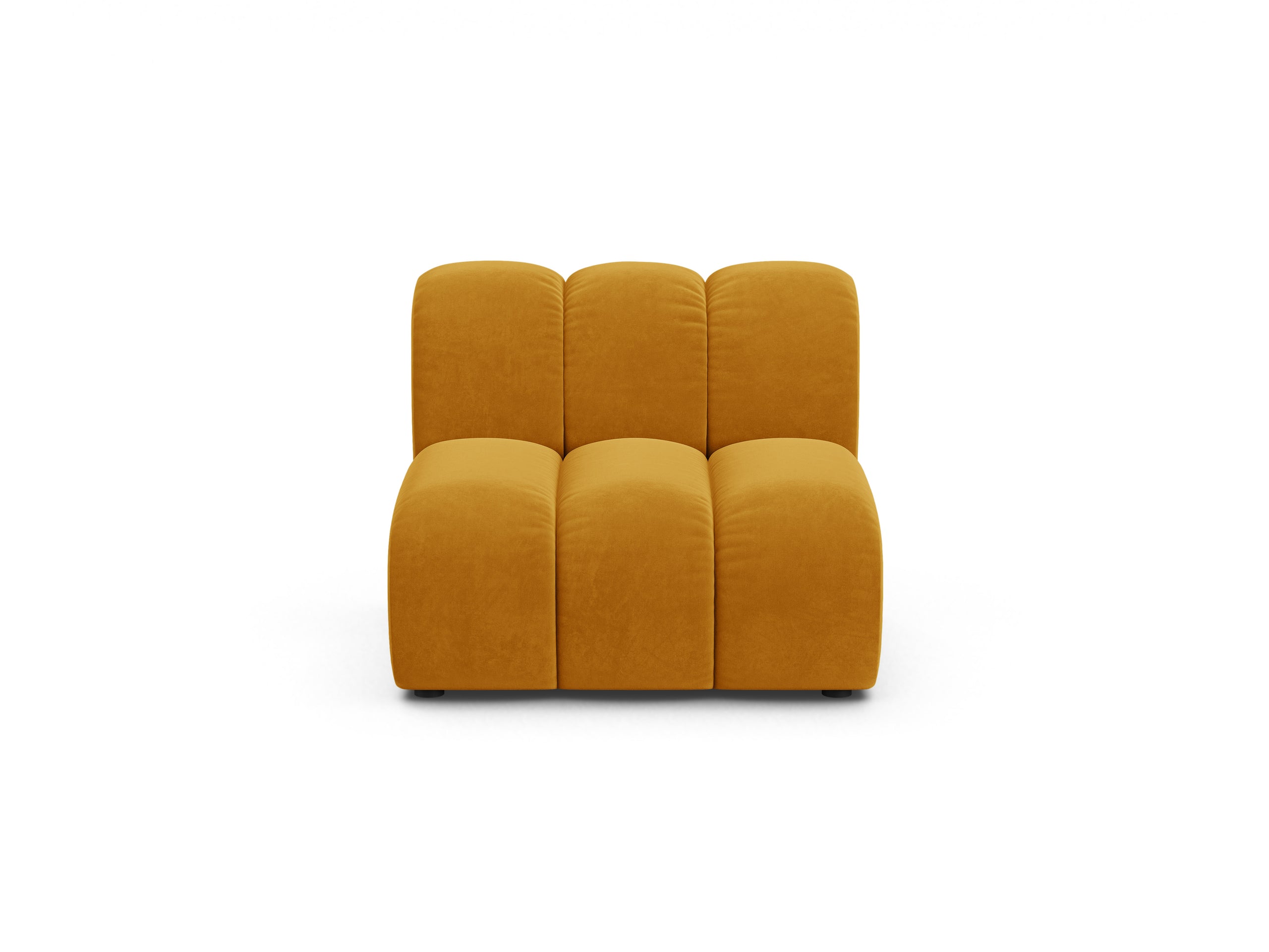 Micadoni Lupine modul sedačky bez podrúčok 92 × 95 cm - Zamat Salvador (Sal10) - Žltá