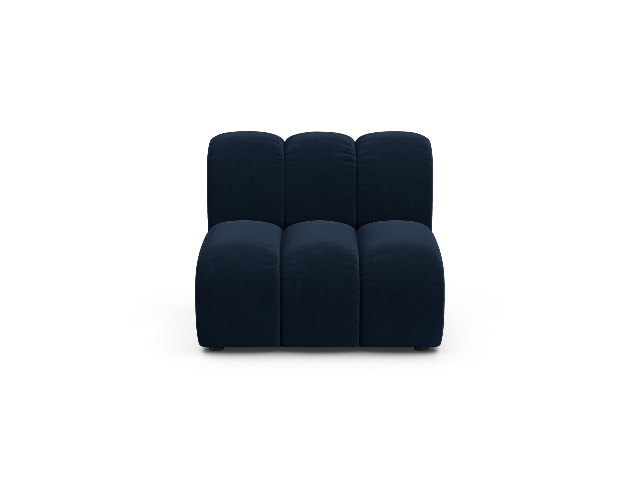 Micadoni Lupine modul sedačky bez podrúčok 92 × 95 cm - Zamat Salvador (Sal05) - Kráľovská modrá