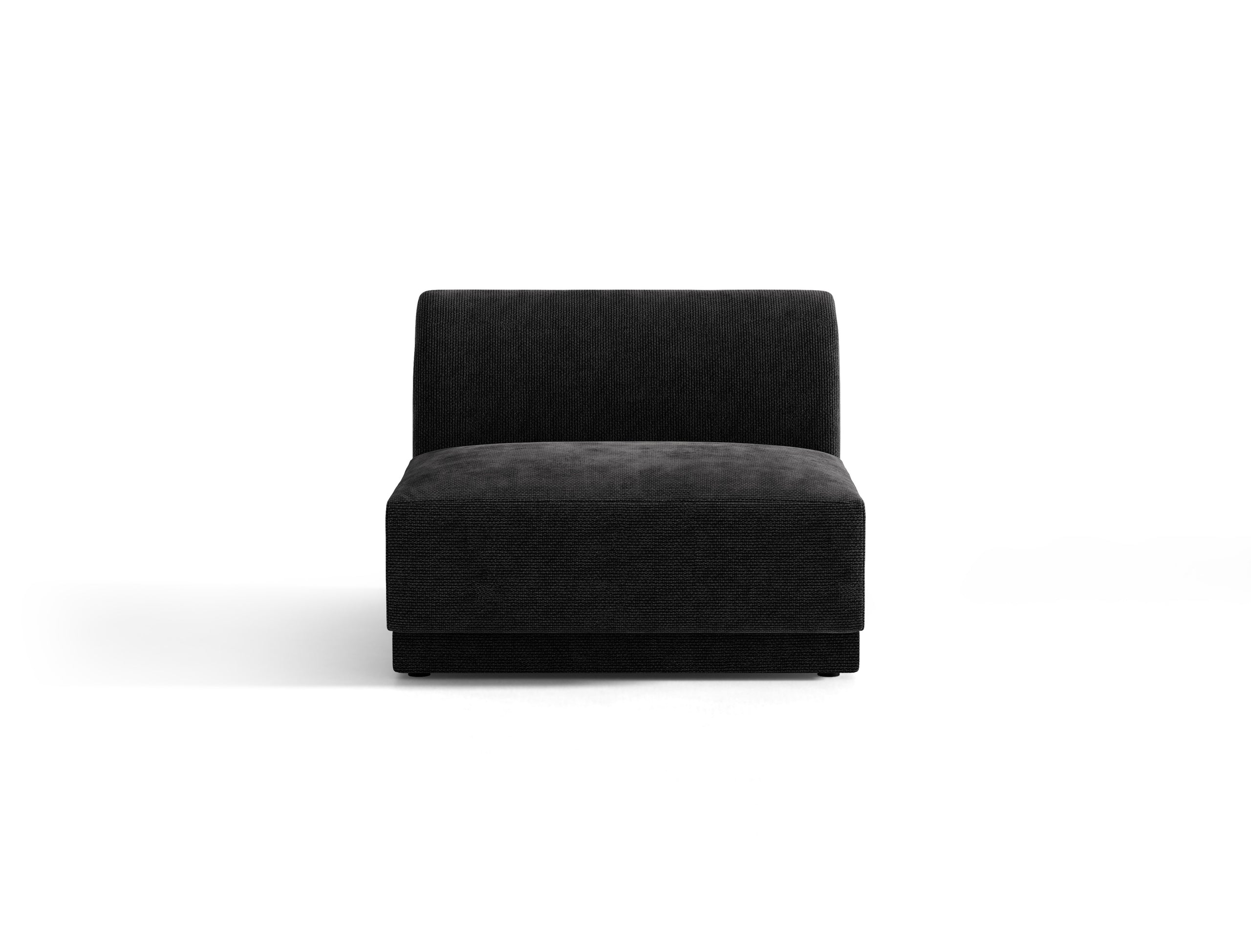 Micadoni Miley modul sedačky 75 × 90 cm - Ženilka Haga (Haga19) - Čierna