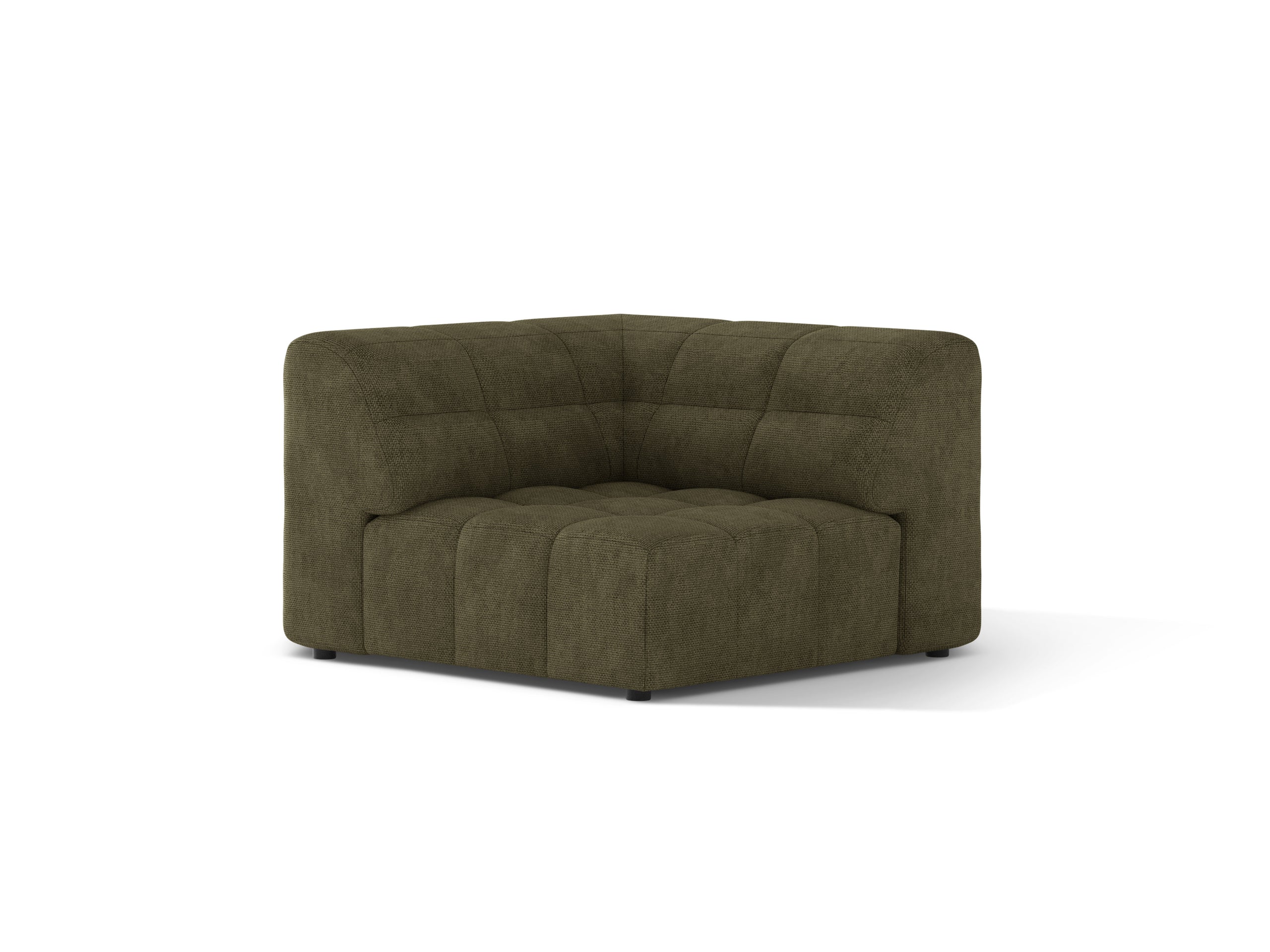 Micadoni Jennifer rohový modul sedačky 99 × 99 cm - Ženilka Eden (Eden12) - Zelená