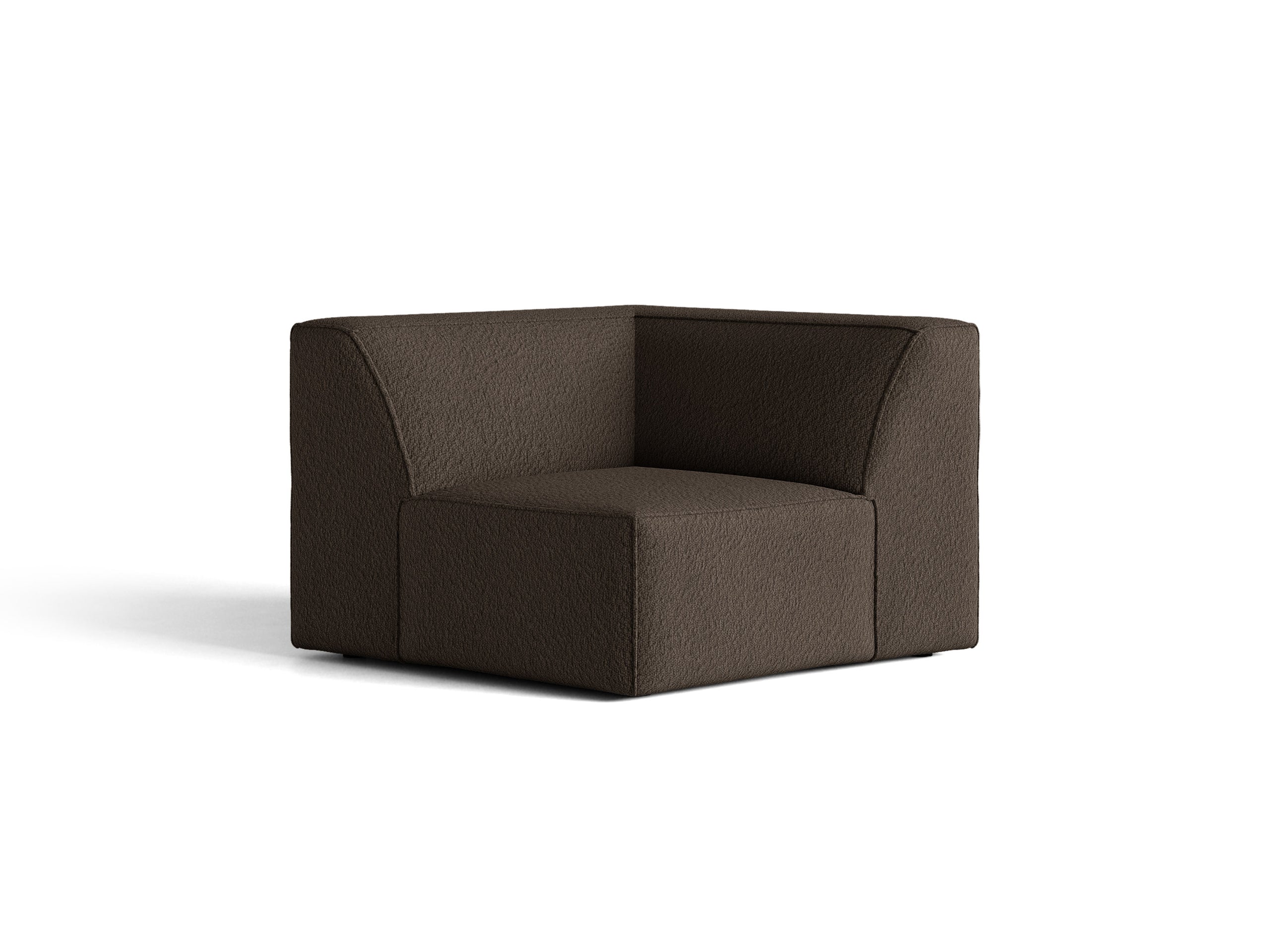 Micadoni Jodie rohový modul sedačky 99 × 99 cm - Buklé Baloo (Bal2081) - Hnedá