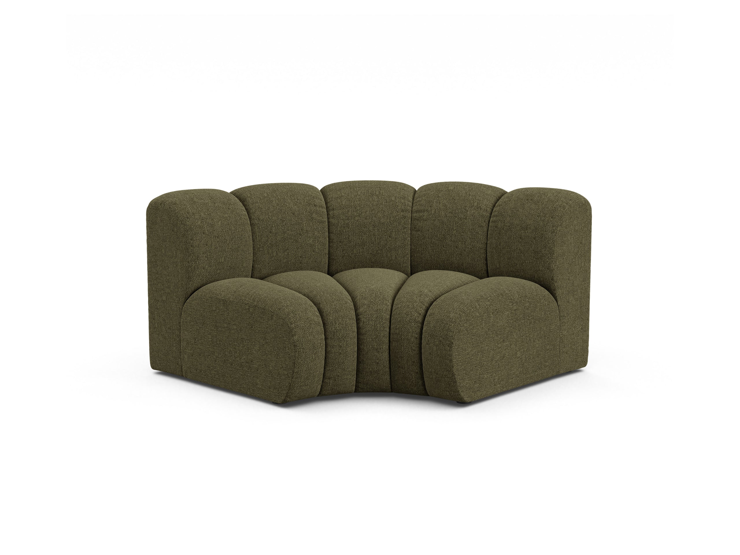 Micadoni Lupine rohový modul sedačky 185 × 95 cm - Ženilka Eden (Eden12) - Zelená