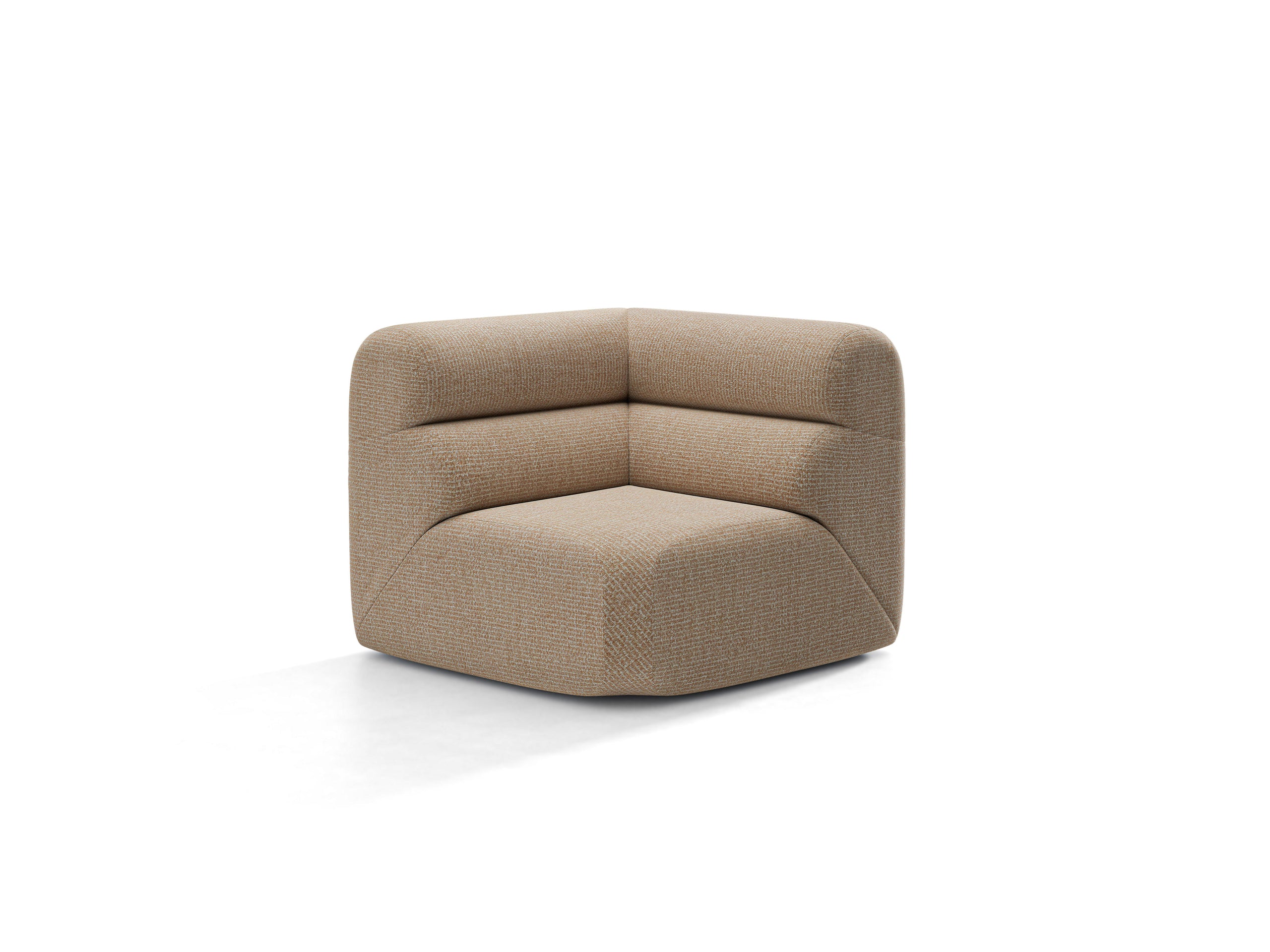 Micadoni Neo rohový modul sedačky 100 × 100 cm - Ženilka SILENCIO (Sil10) - Piesková