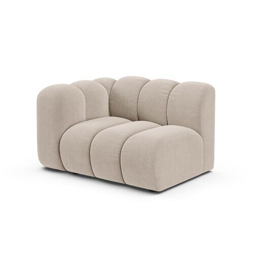 Micadoni Lupine modul sedačky s podrúčkou 115 × 95 cm - Materiál nôh: plast