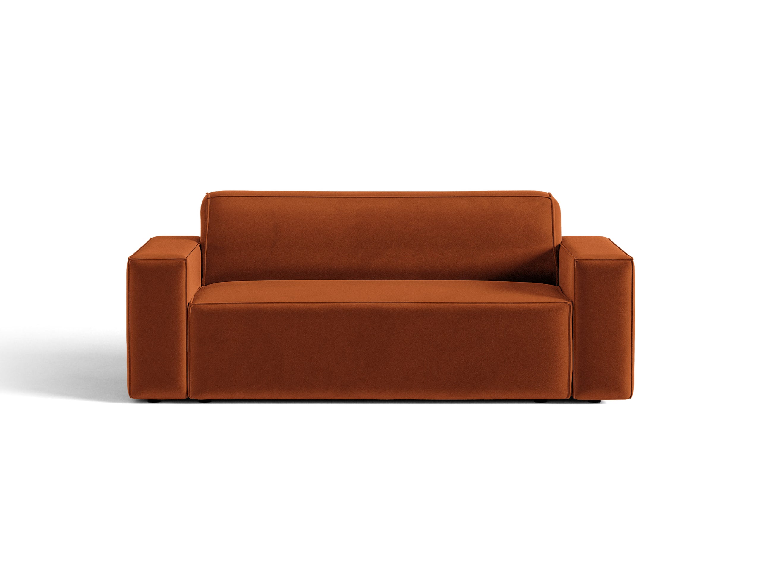 Micadoni Jodie dvojmiestna pohovka 175 × 99 cm - Zamat Bluvel (Blu4215) - Terakotová
