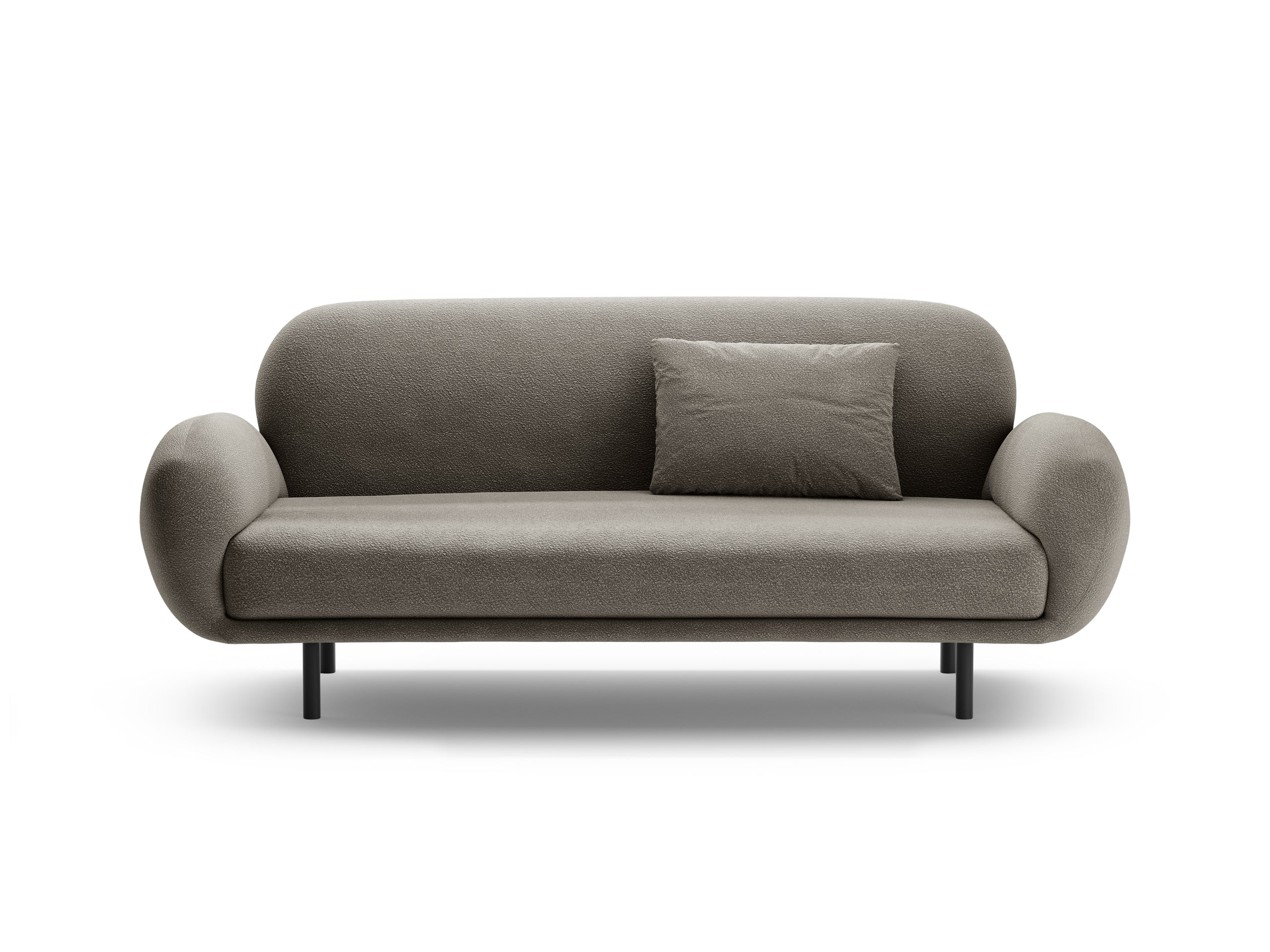 Micadoni Poppy 2,5-miestna pohovka 178 × 72 cm - Buklé Baloo (Bal2084) - Sivá