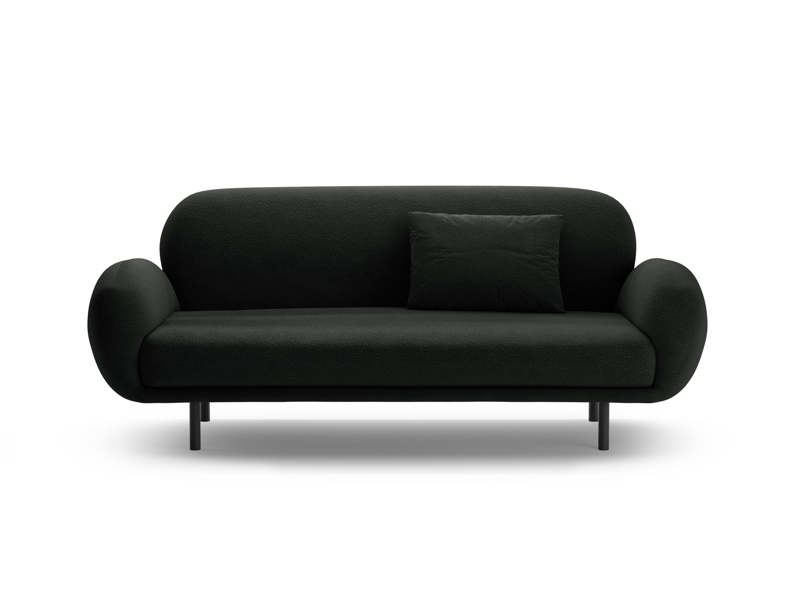 Micadoni Poppy 2,5-miestna pohovka 178 × 72 cm - Buklé Baloo (Bal2082) - Čierna