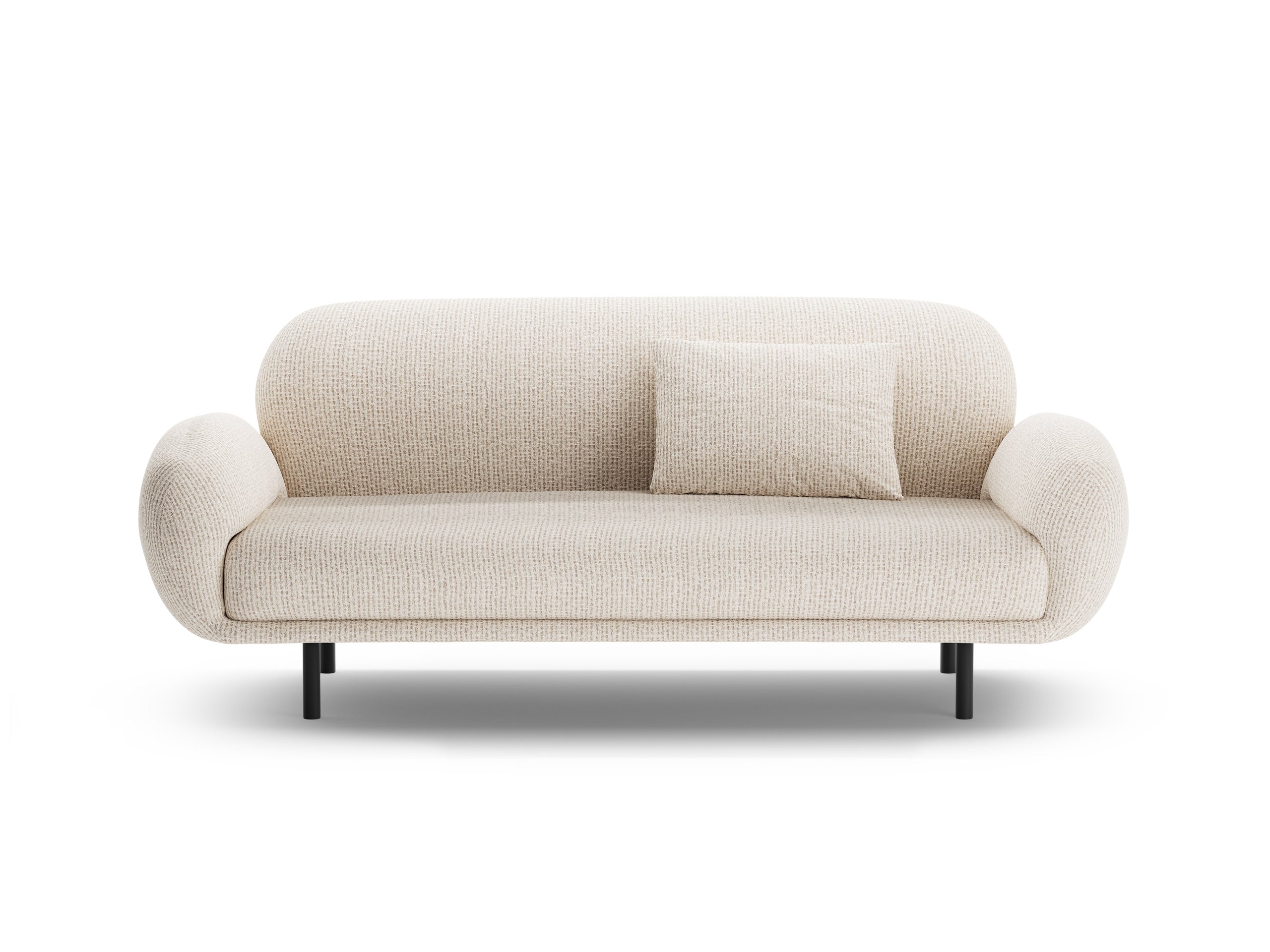 Micadoni Poppy 2,5-miestna pohovka 178 × 72 cm - Ženilka SILENCIO (Sil06) - Svetlobéžová