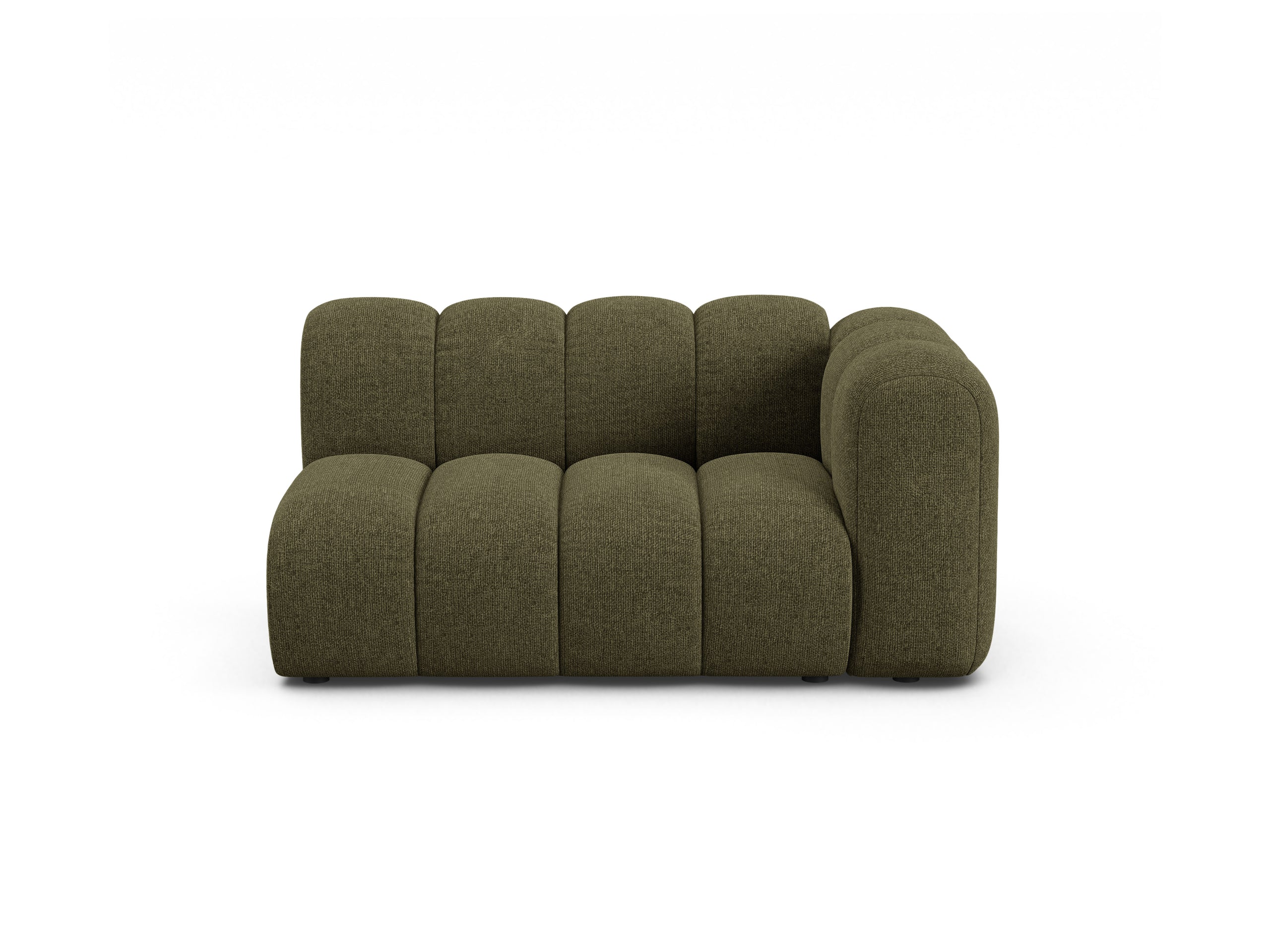 Micadoni Lupine modul sedačky s podrúčkou 145 × 95 cm - Ženilka Eden (Eden12) - Zelená - Pravé prevedenie