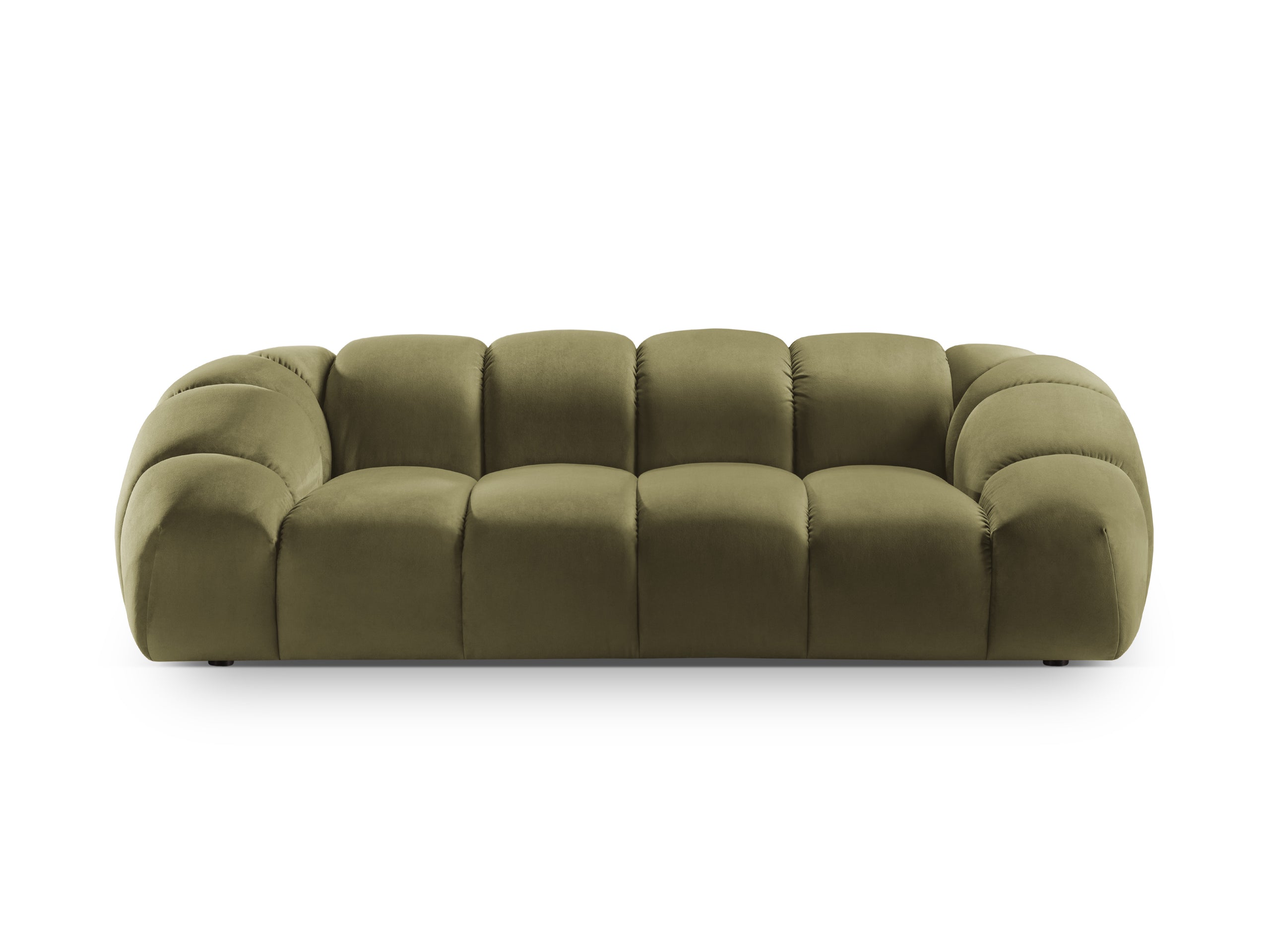 Micadoni Diana trojmiestna pohovka 254 × 114 cm - Zamat Salvador (Sal08) - Zelená