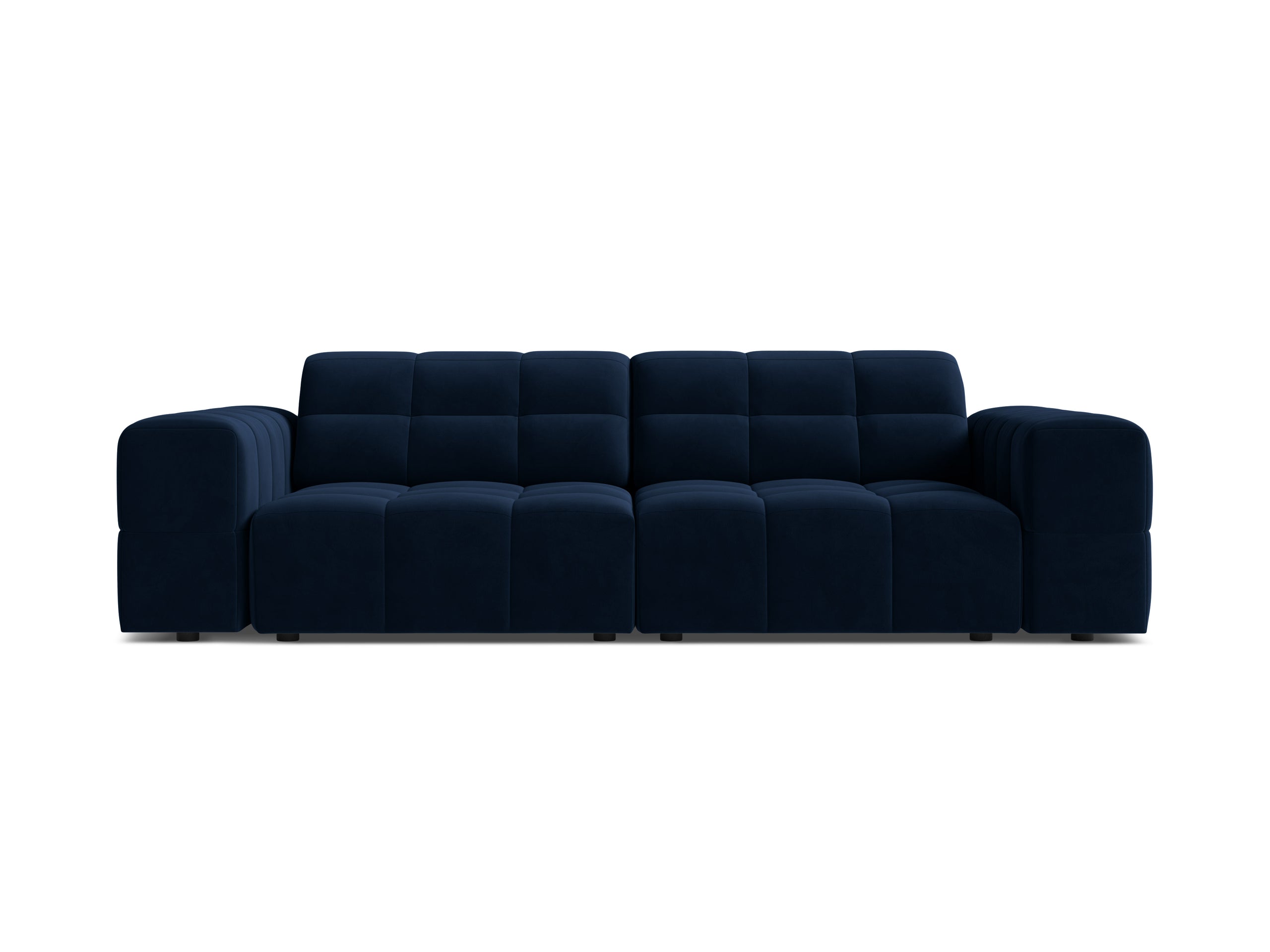 Micadoni Jennifer trojmiestna pohovka 212 × 102 cm - Zamat Bluvel (Blu86) - Kráľovská modrá