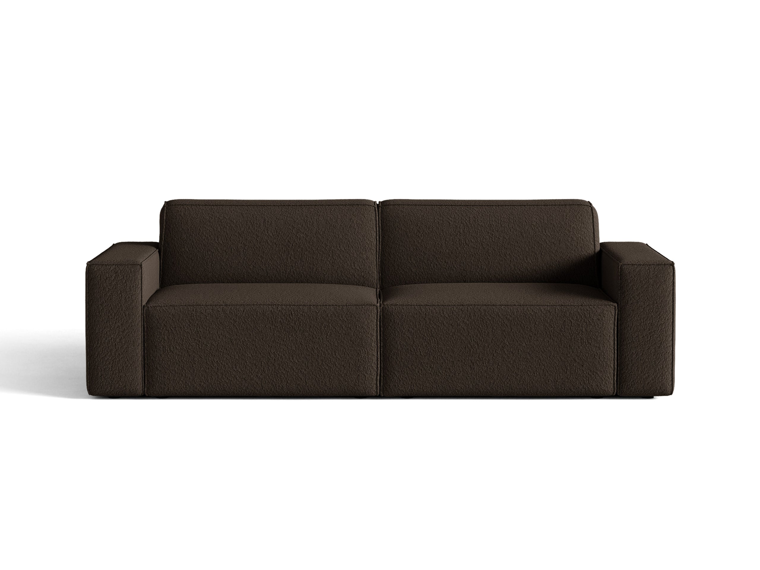 Micadoni Jodie trojmiestna pohovka 204 × 99 cm - Buklé Baloo (Bal2081) - Hnedá