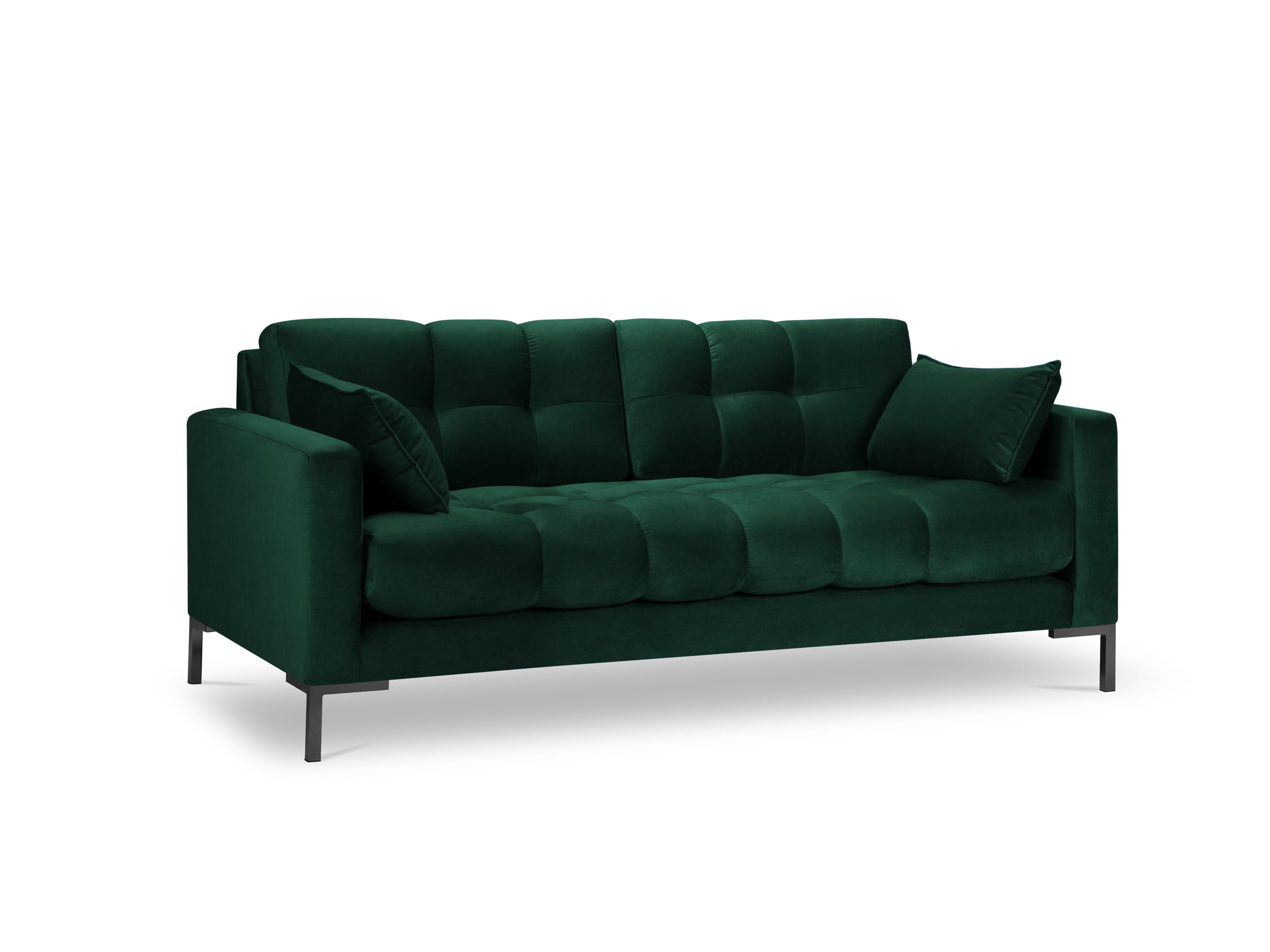 Micadoni Mamaia trojmiestna pohovka 177 × 96 cm - Zamat Bluvel (Blu78) - Fľaškovozelená