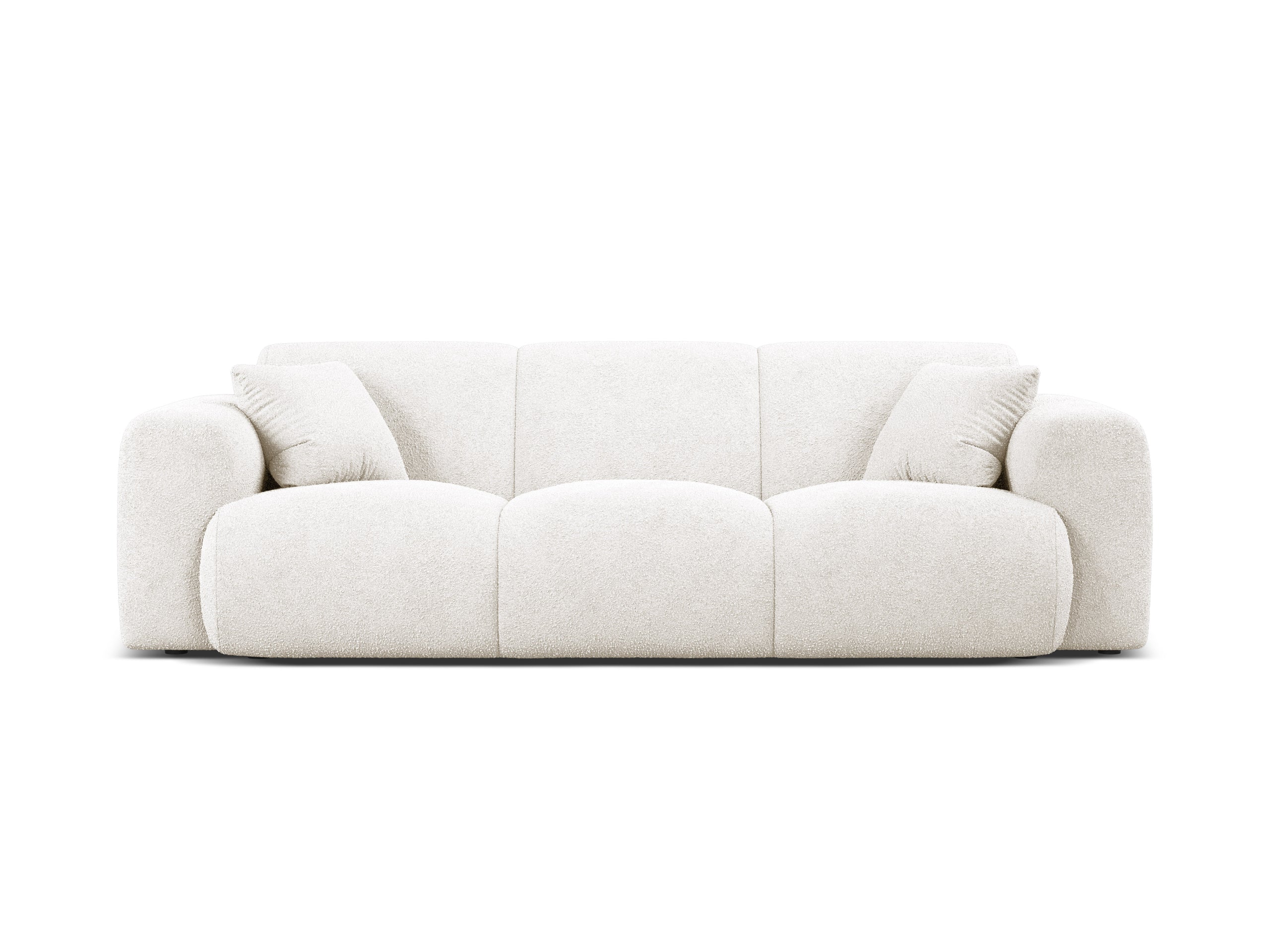 Micadoni Molino trojmiestna pohovka 235 × 100 cm - Buklé Baloo (Bal2073) - Biela